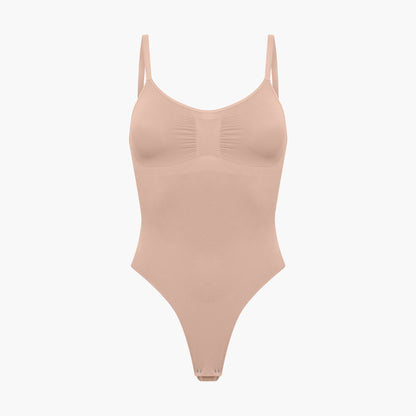 Bodysuit Sculpting Shapewear mit String creamy fabrics