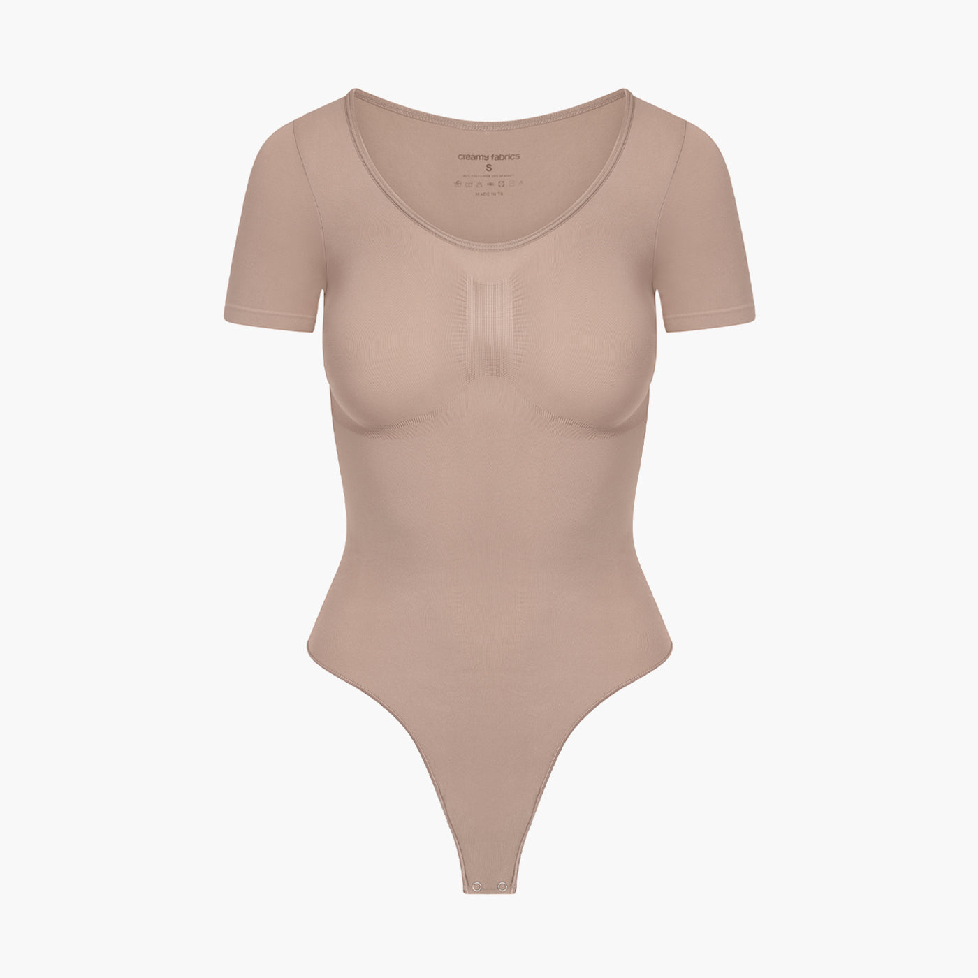 Bodysuit Sculpting Shapewear T-Shirt mit String creamy fabrics