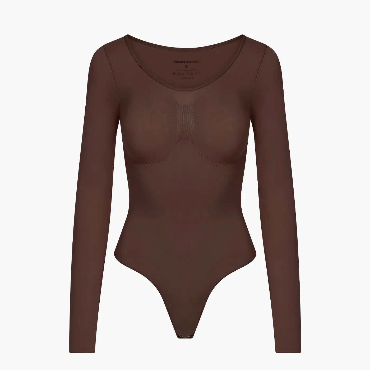 Bodysuit Sculpting Shapewear Longsleeve mit String - Mid Season creamyfabrics