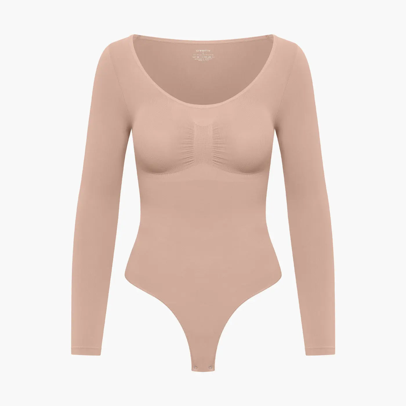 Bodysuit Sculpting Shapewear Longsleeve mit String - Mid Season creamyfabrics