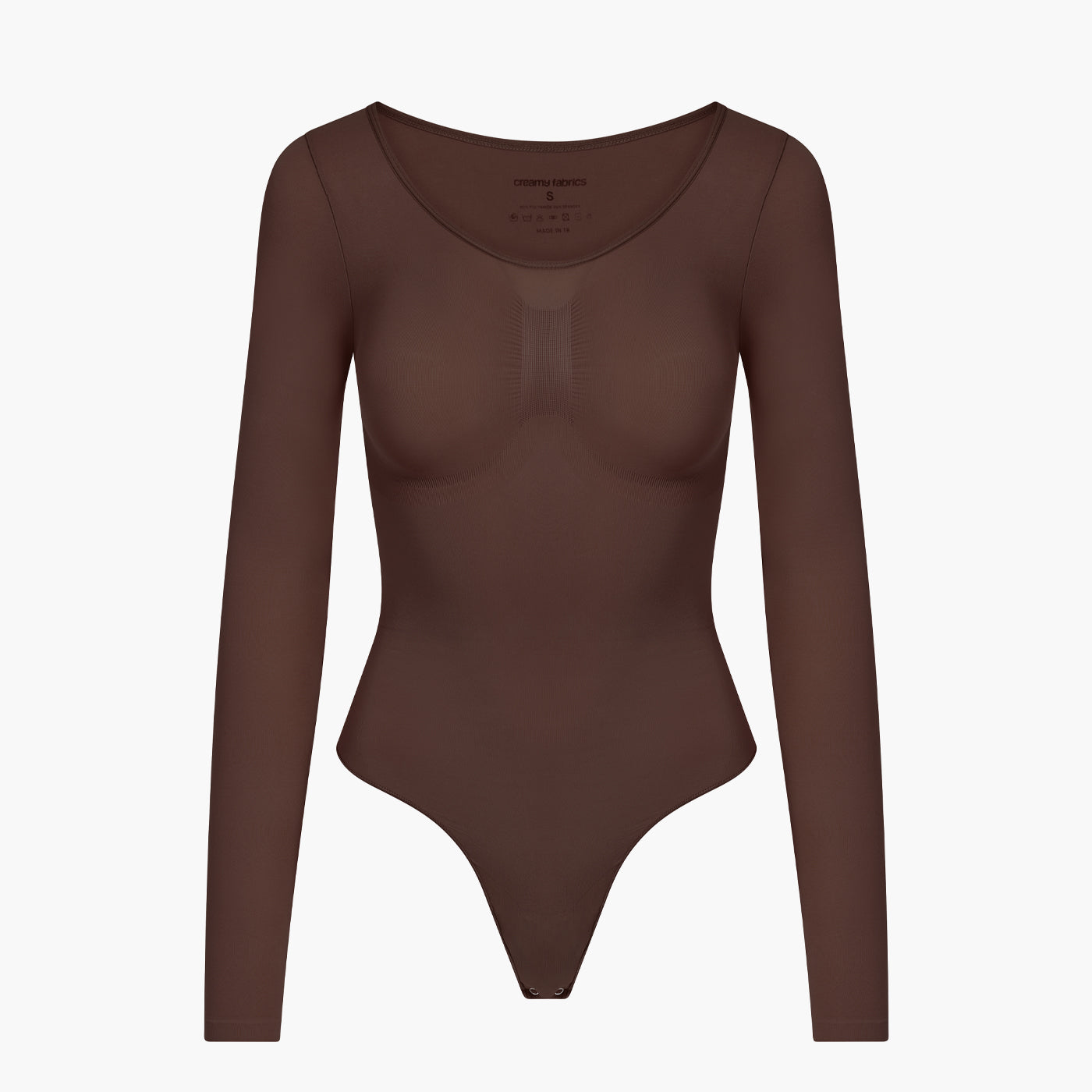Bodysuit Sculpting Shapewear Longsleeve mit String (Secret Sale) creamyfabrics