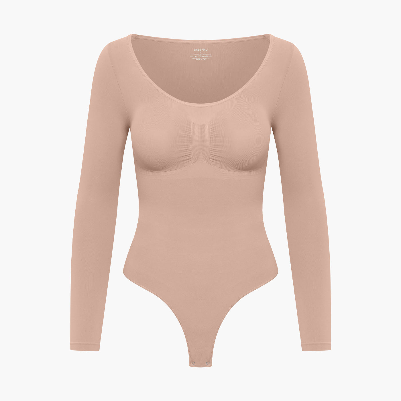 Bodysuit Sculpting Shapewear Longsleeve mit String