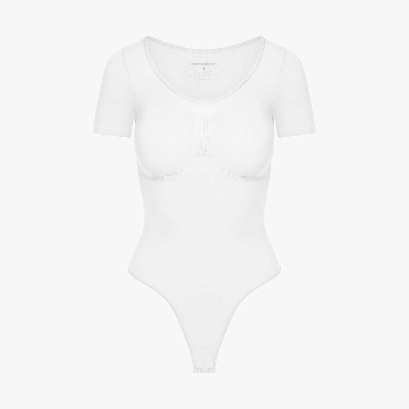 Bodysuit Sculpting Shapewear T-Shirt mit String creamy fabrics