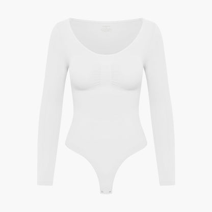 Bodysuit Sculpting Shapewear Longsleeve mit String
