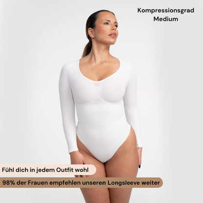 Bodysuit Sculpting Shapewear Longsleeve mit Slip