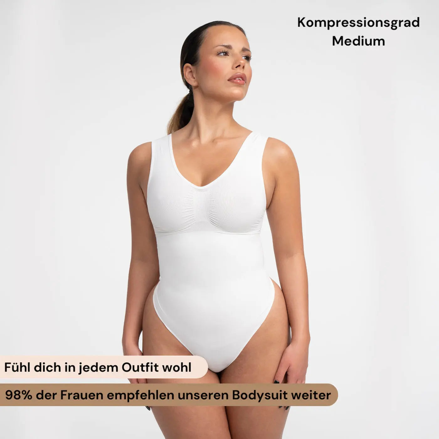 Tank Bodysuit Sculpting Shapewear mit String - Mid Season creamyfabrics