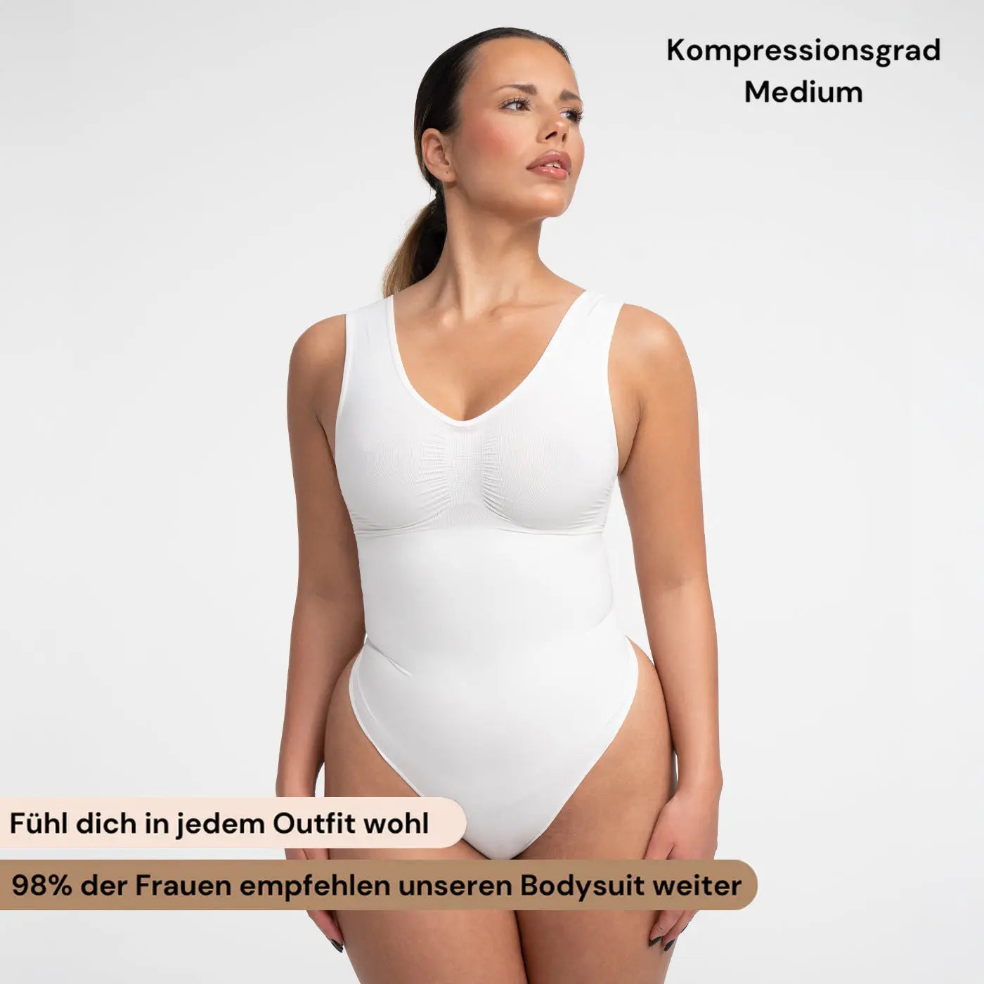 Tank Bodysuit Sculpting Shapewear mit Slip - Mid Season creamyfabrics