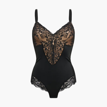 Sculpting Lace Shapewear Bodysuit mit Slip - Secret Sales creamyfabrics