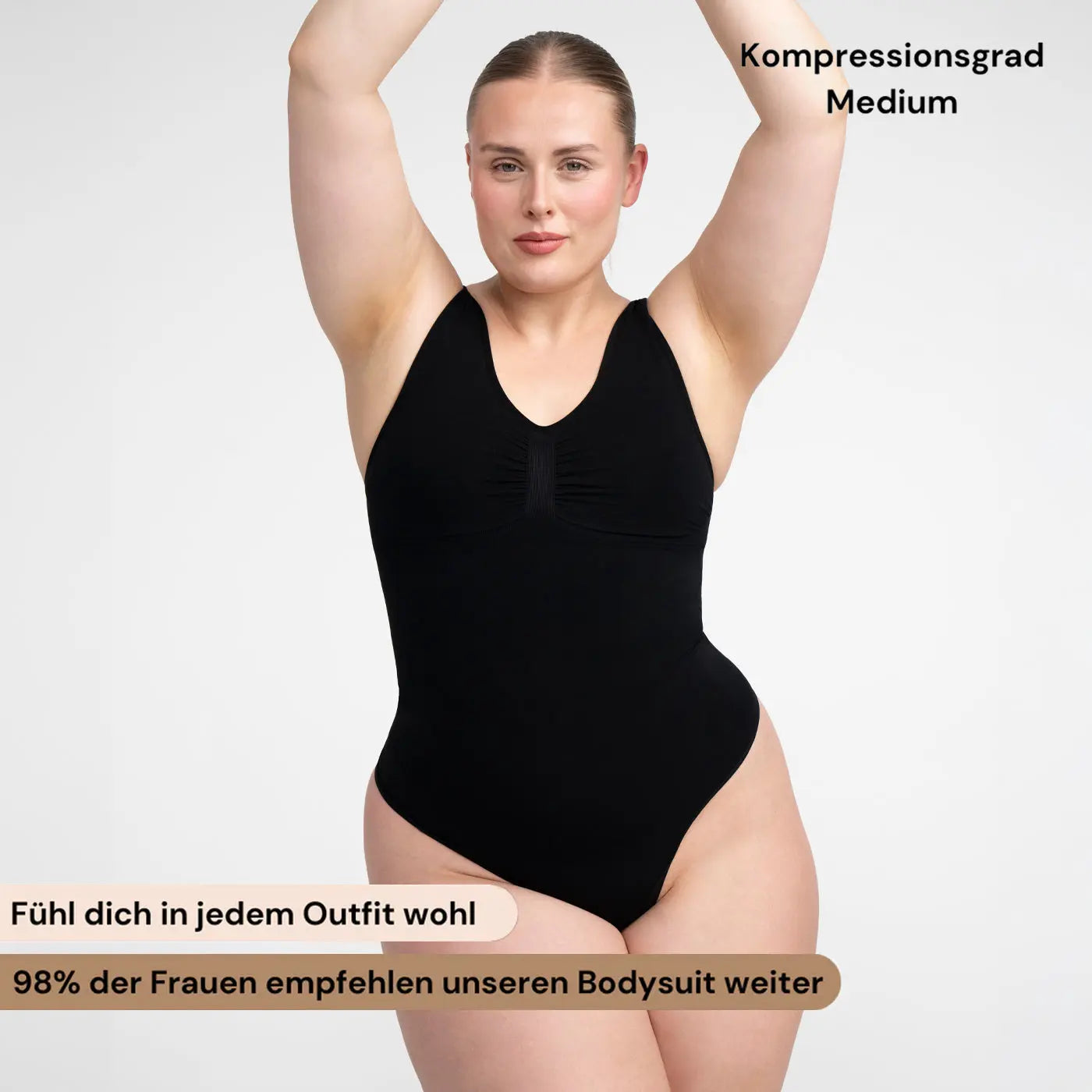 Tank Bodysuit Sculpting Shapewear mit String - Mid Season creamyfabrics