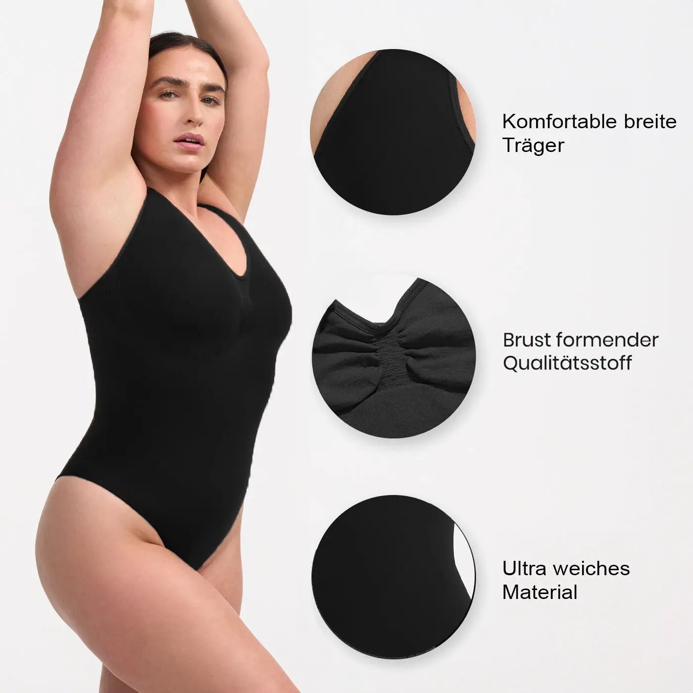 Tank Bodysuit Sculpting Shapewear mit Slip - Secret Sale creamyfabrics