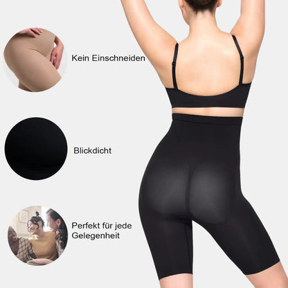 High Waisted Shaping Shorts creamy fabrics