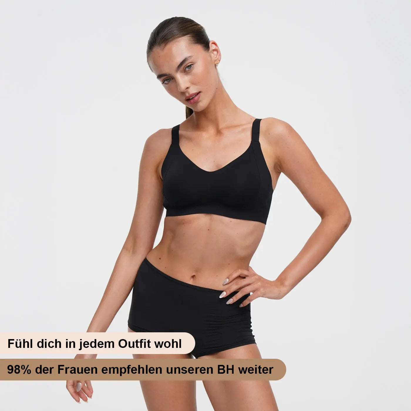 Seamless Compact Push-Up BH creamy fabrics