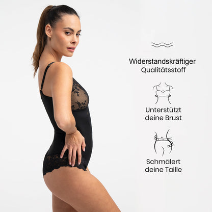 Sculpting Lace Shapewear Bodysuit mit Slip - Secret Sale creamyfabrics