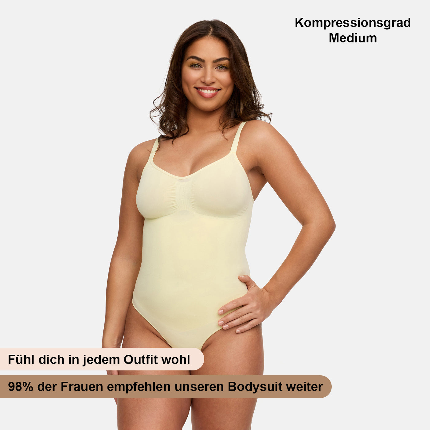 Bodysuit Sculpting Shapewear mit String (#2) creamy fabrics