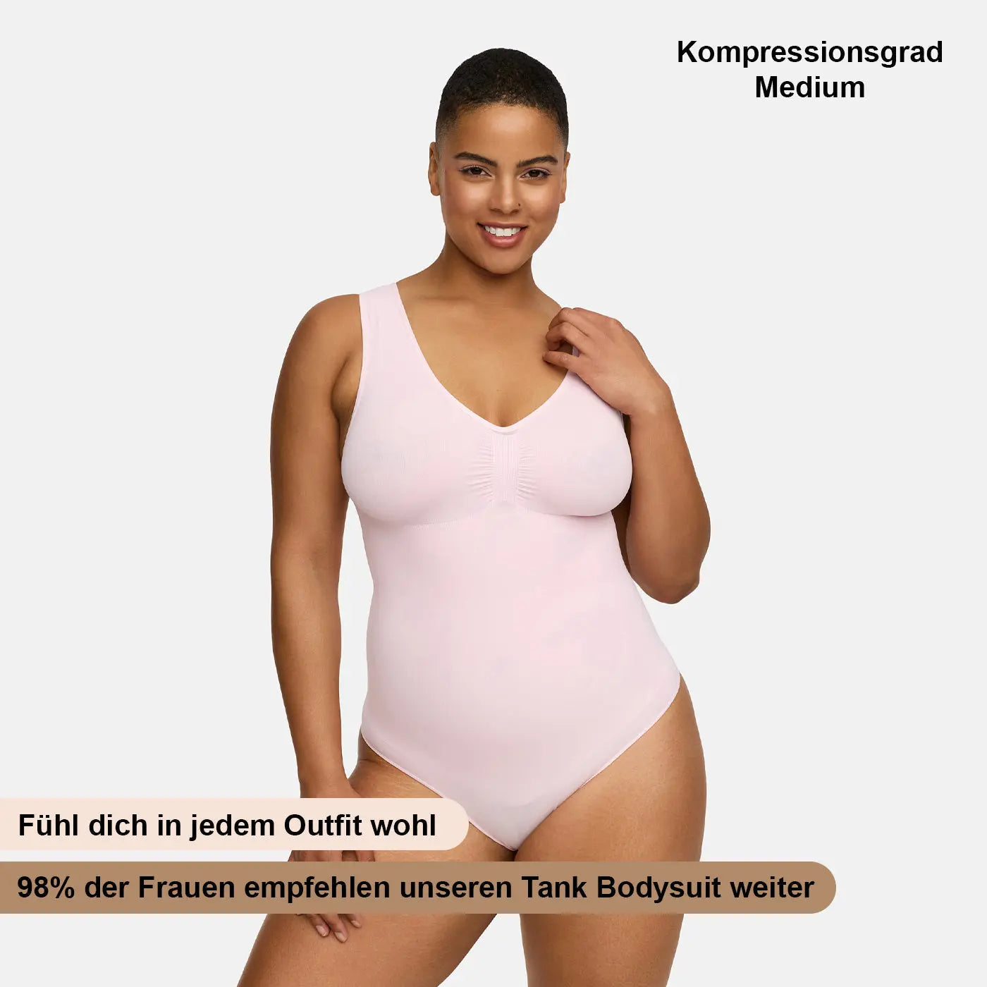 Tank Bodysuit Sculpting Shapewear mit String - Mid Season creamyfabrics