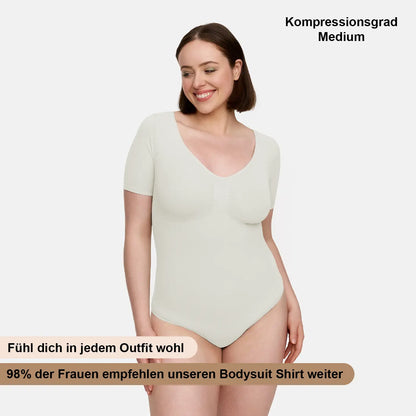 T-Shirt Bodysuit Sculpting Shapewear mit String - Secret Sale creamyfabrics