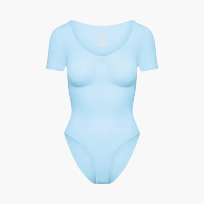T-Shirt Bodysuit Sculpting Shapewear mit Slip - Mid Season creamyfabrics