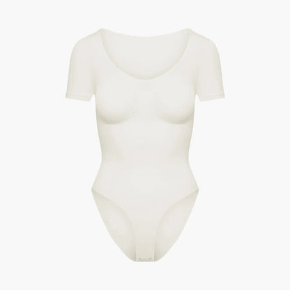 T-Shirt Bodysuit Sculpting Shapewear mit Slip - Mid Season creamyfabrics