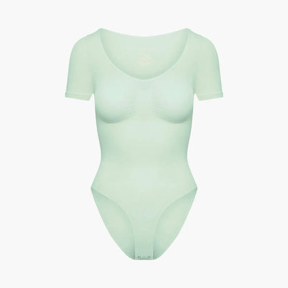 T-Shirt Bodysuit Sculpting Shapewear mit Slip - Secret Sale creamyfabrics
