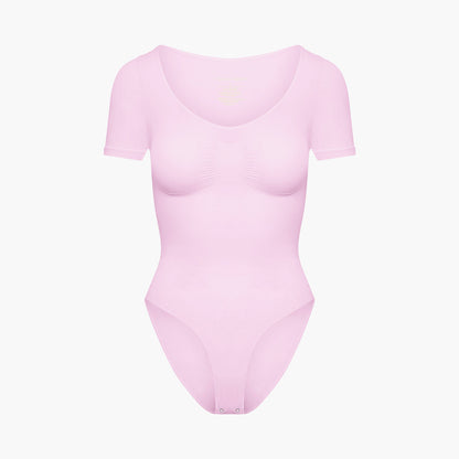 T-Shirt Bodysuit Sculpting Shapewear mit Slip creamy fabrics