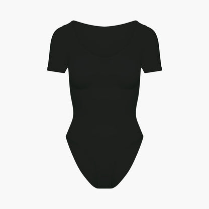 T-Shirt Bodysuit Sculpting Shapewear mit Slip creamy fabrics