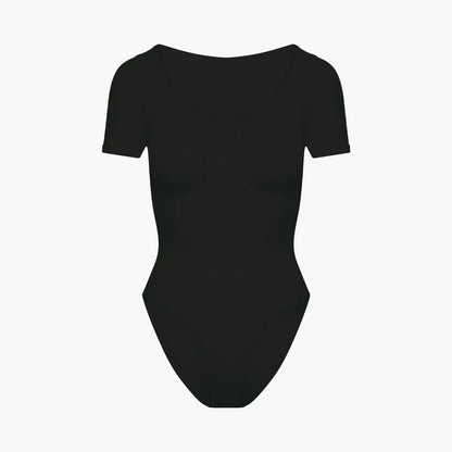 T-Shirt Bodysuit Sculpting Shapewear mit Slip - Secret Sale creamyfabrics