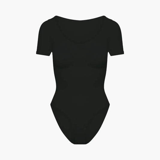 T-Shirt Bodysuit Sculpting Shapewear mit Slip - Mid Season creamyfabrics