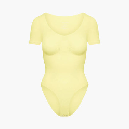 T-Shirt Bodysuit Sculpting Shapewear mit Slip - Secret Sale creamyfabrics