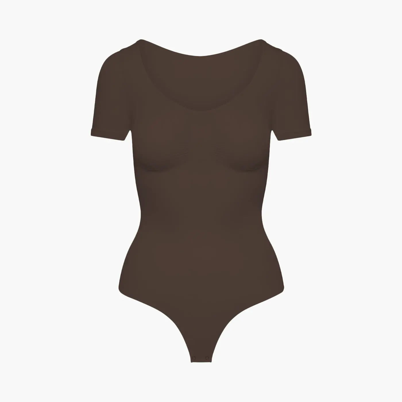 T-Shirt Bodysuit Sculpting Shapewear mit String creamyfabrics