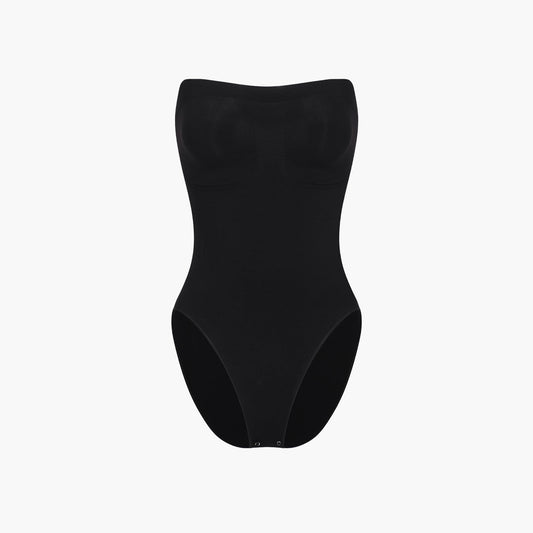 Trägerloser Bodysuit Sculpting Shapewear mit Slip