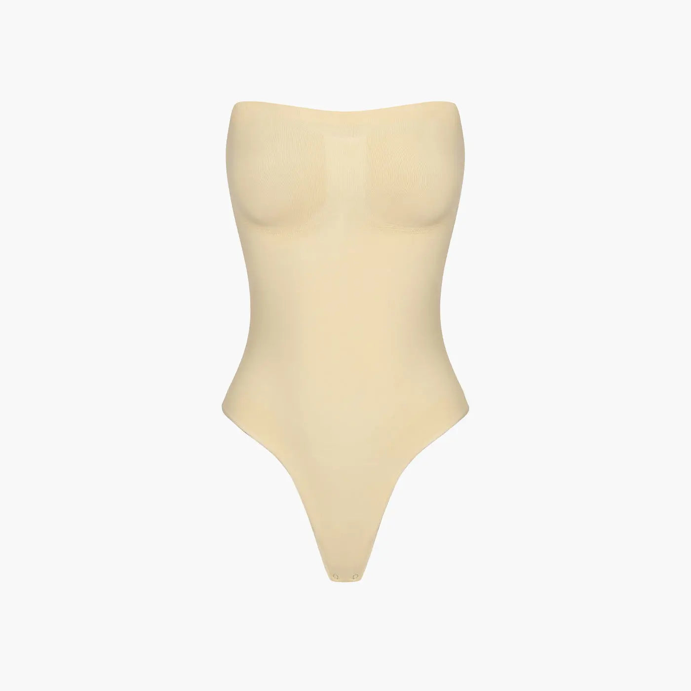 Trägerloser Bodysuit Sculpting Shapewear mit String creamy fabrics