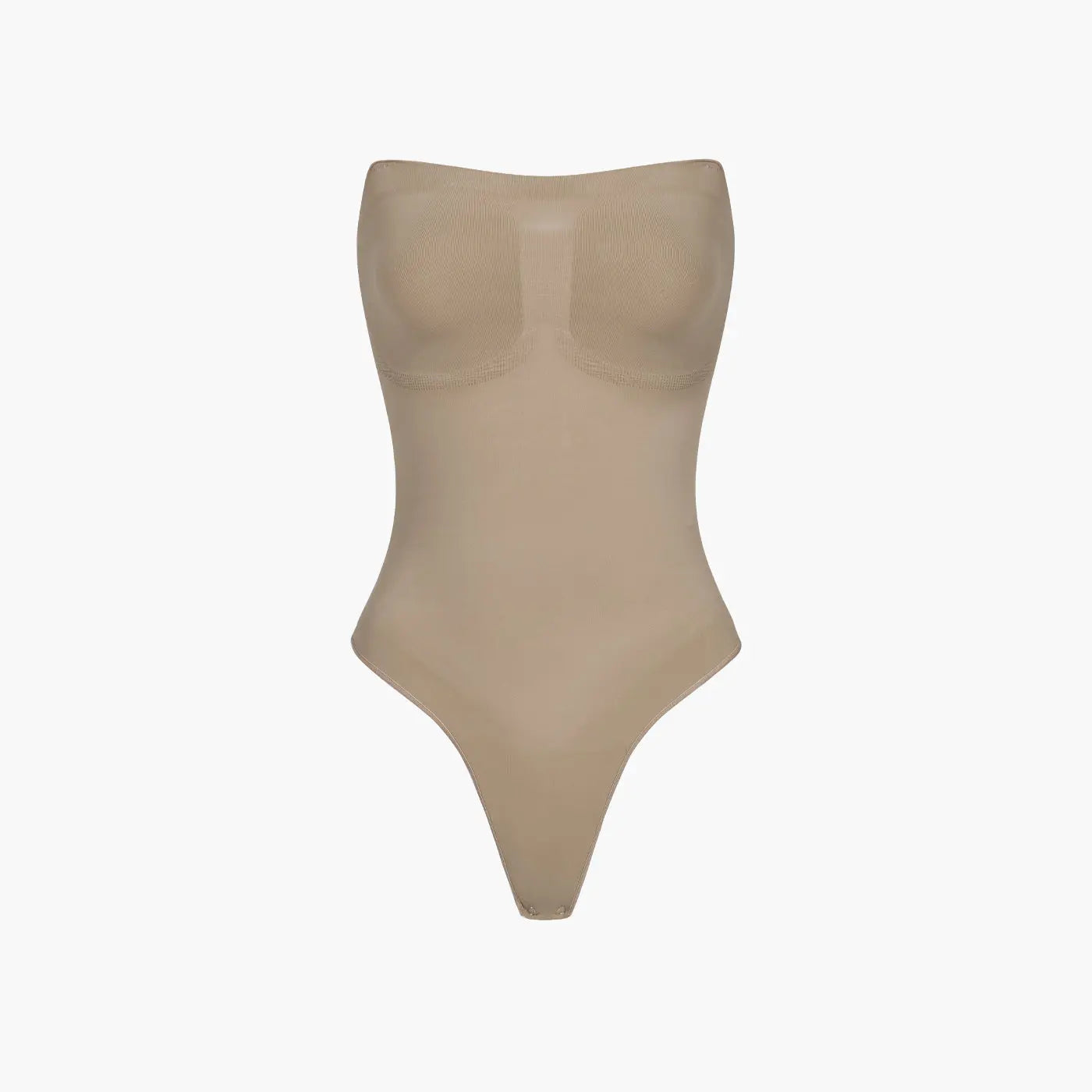 Trägerloser Bodysuit Sculpting Shapewear mit String creamy fabrics