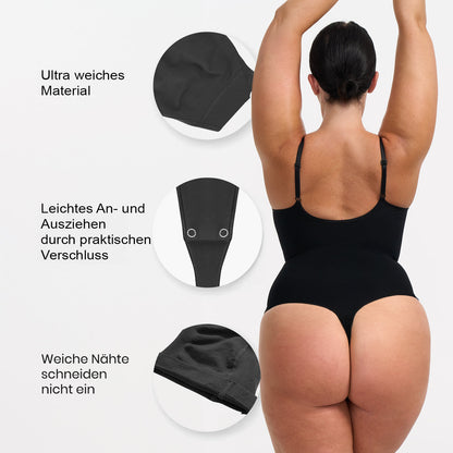 Bodysuit Sculpting Shapewear mit String creamy fabrics