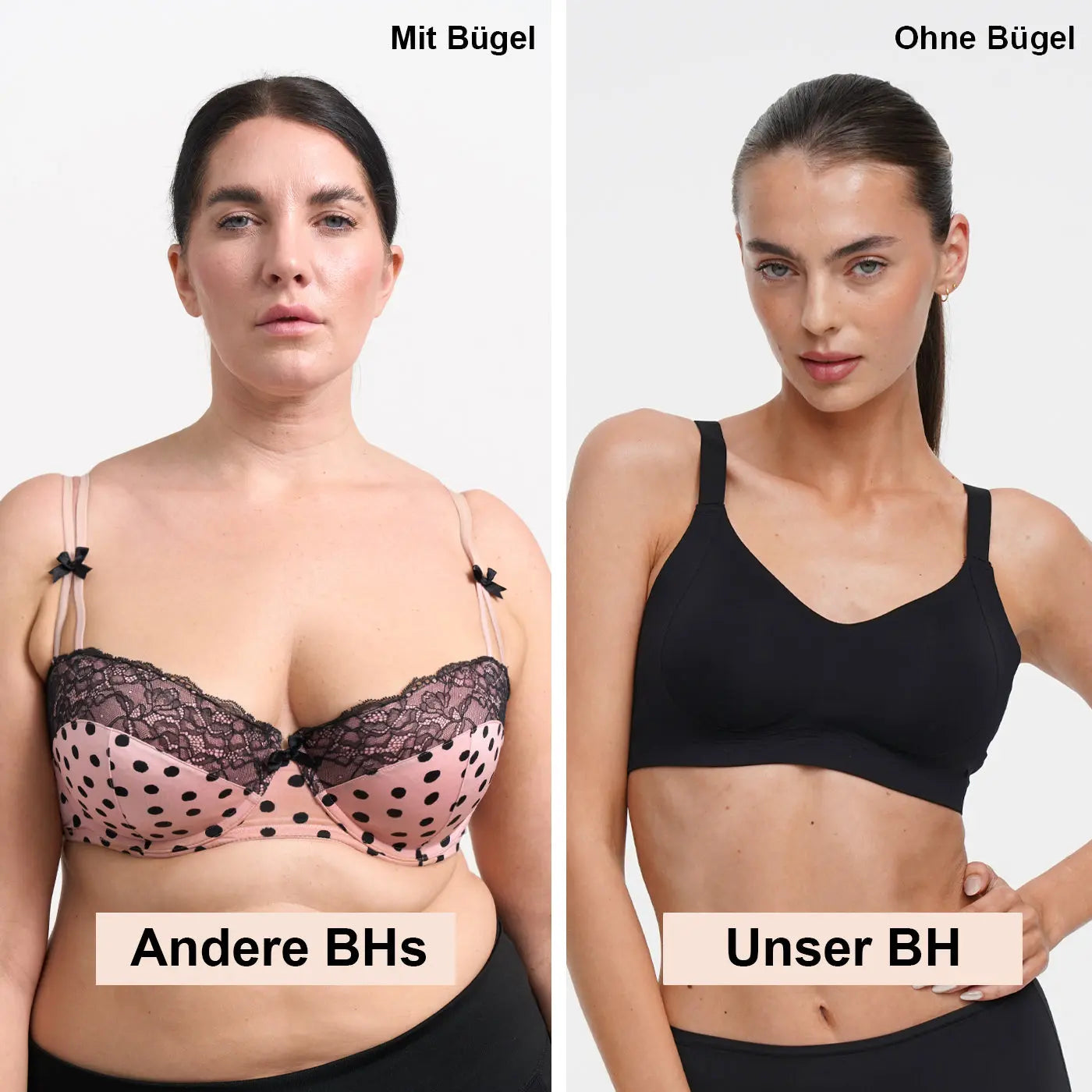 Seamless Compact Push-Up BH creamy fabrics