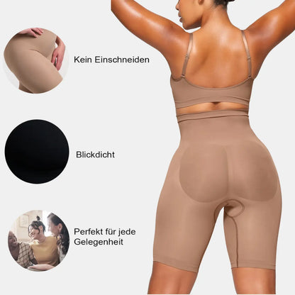 High Waisted Shaping Shorts creamy fabrics