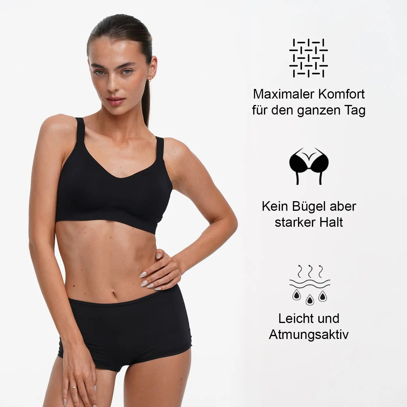 Seamless Compact Push-Up BH creamy fabrics