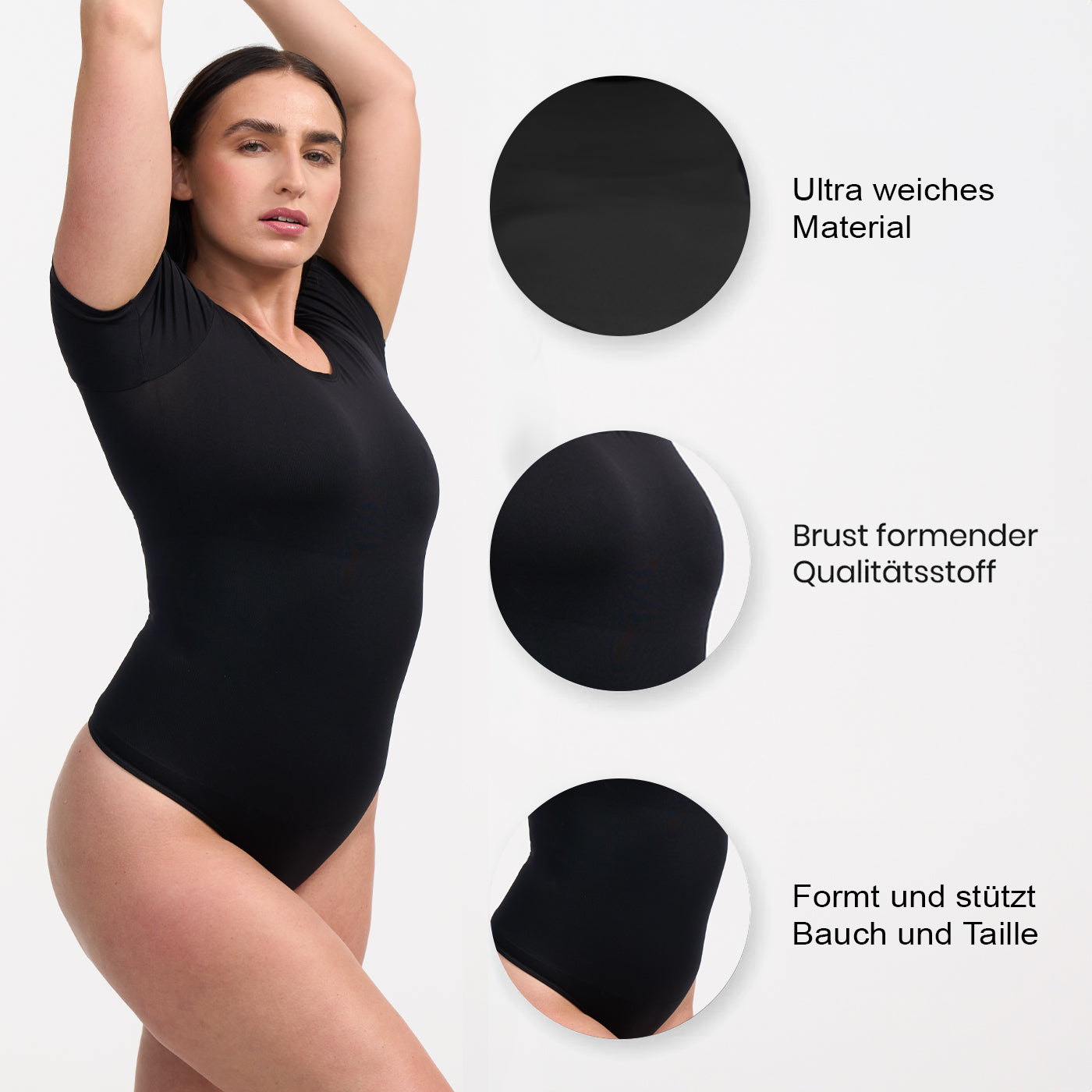Bodysuit String Sculpting Shapewear Shirt creamyfabrics