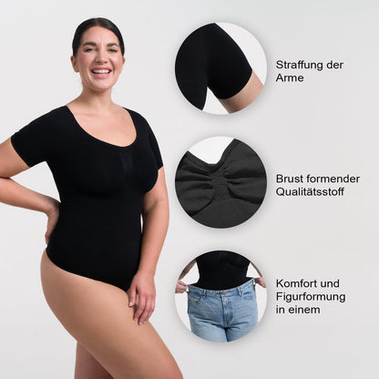Bodysuit Sculpting Shapewear T-Shirt mit String creamy fabrics