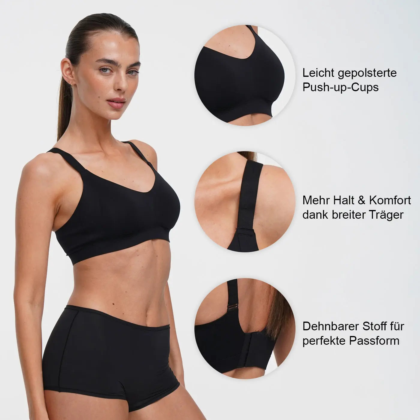 Seamless Compact Push-Up BH creamy fabrics