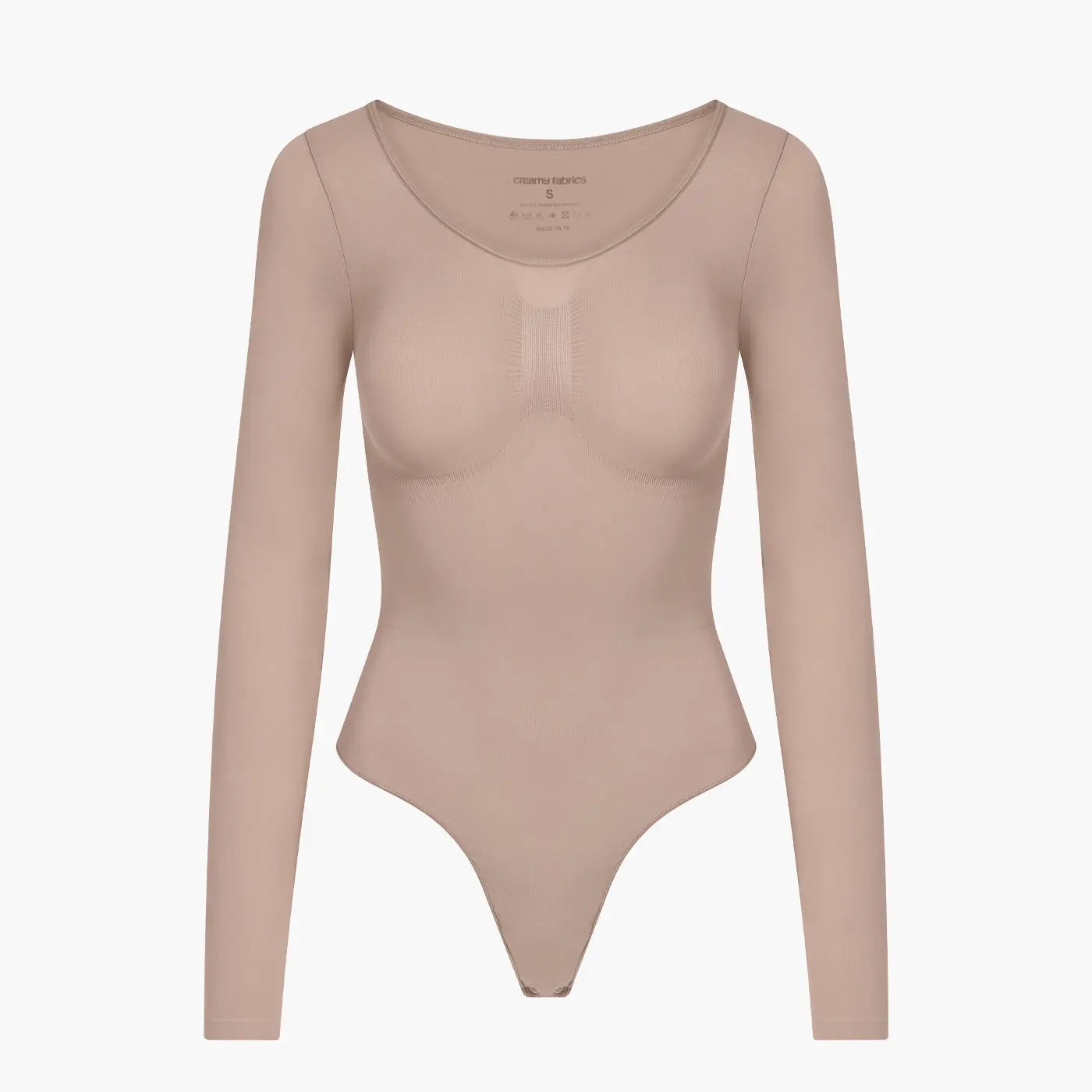 Bodysuit Sculpting Shapewear Longsleeve mit String - Mid Season creamyfabrics