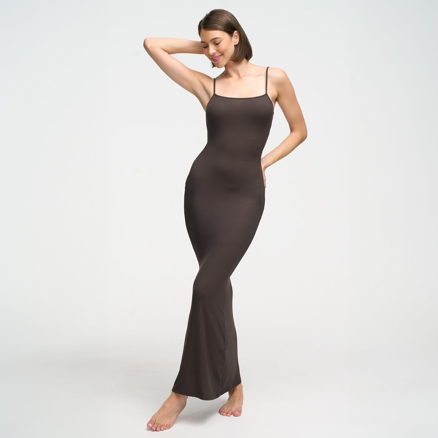 Ribbed Cami Maxikleid