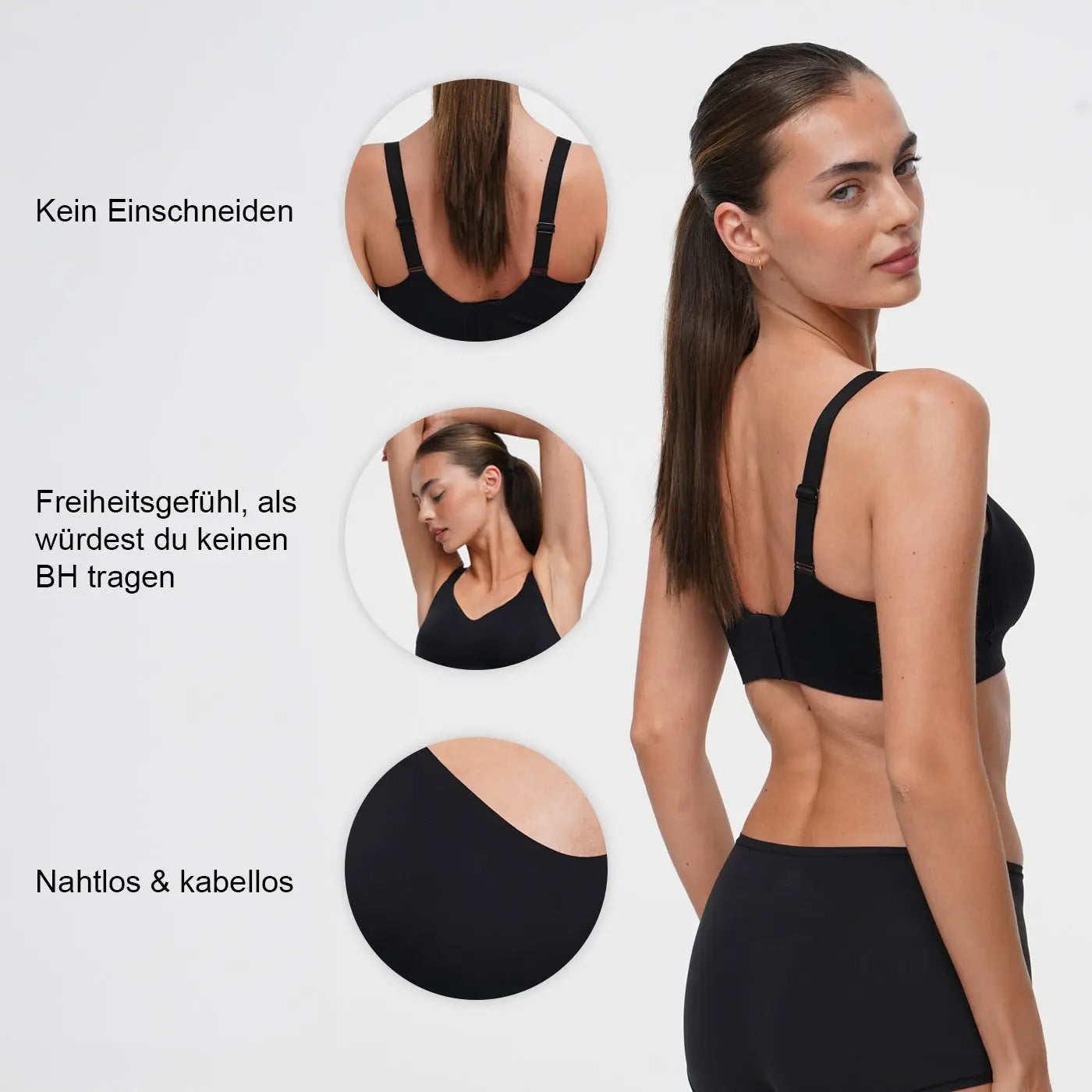 Seamless Compact Push-Up BH creamy fabrics