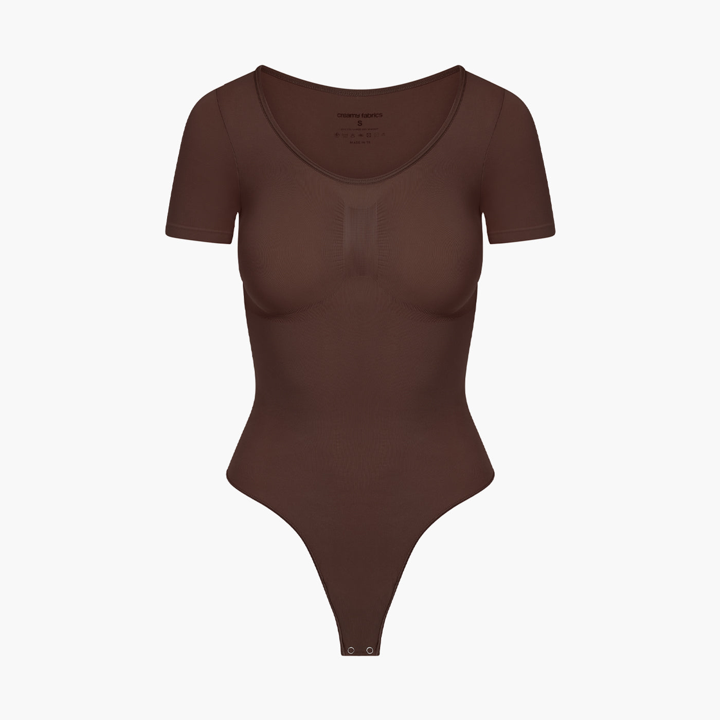 Bodysuit Sculpting Shapewear T-Shirt mit String creamy fabrics