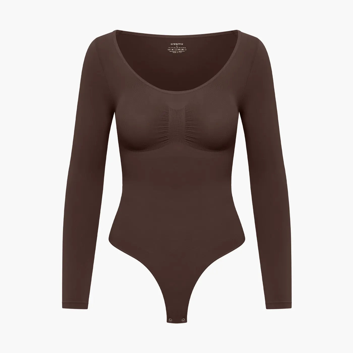 Bodysuit Sculpting Shapewear Longsleeve mit String - Mid Season creamyfabrics