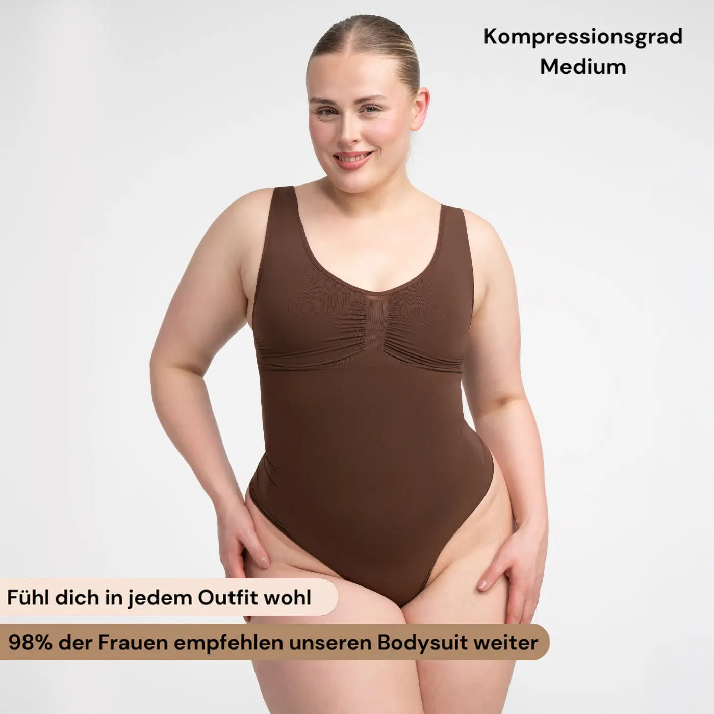 Tank Bodysuit Sculpting Shapewear mit String - Mid Season creamyfabrics