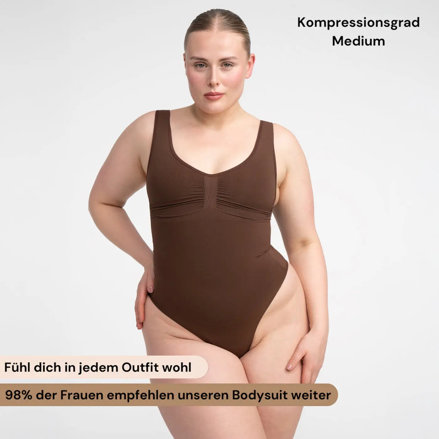 Tank Bodysuit Sculpting Shapewear mit Slip - Mid Season creamyfabrics